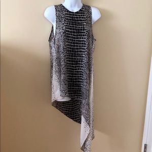 BCBGMaxazria asymmetrical blouse